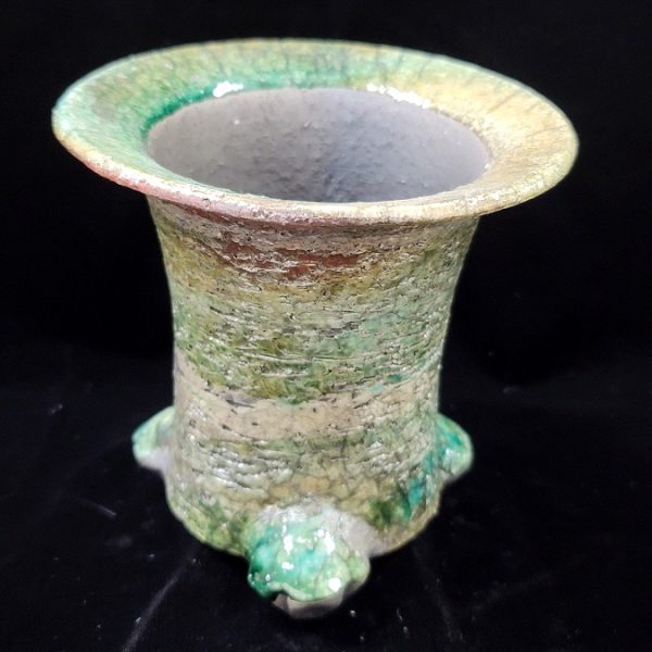 동천소 Raku pot 3.5"