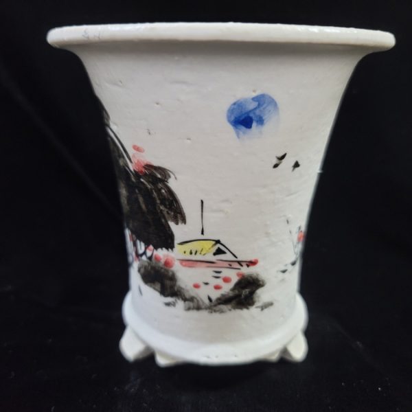 동천소 Raku pot 3.5"