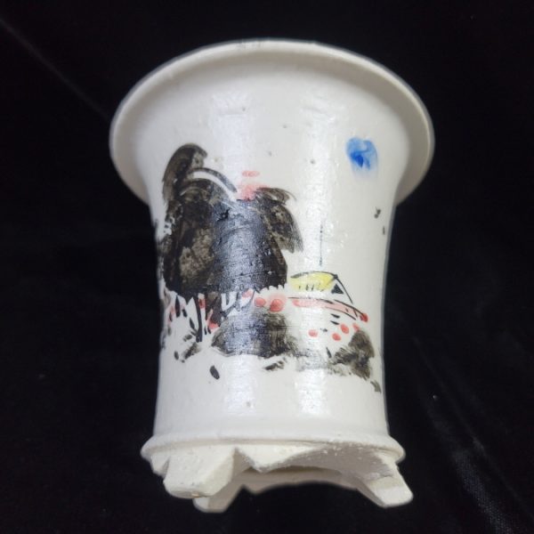 동천소 Raku pot 3.5"