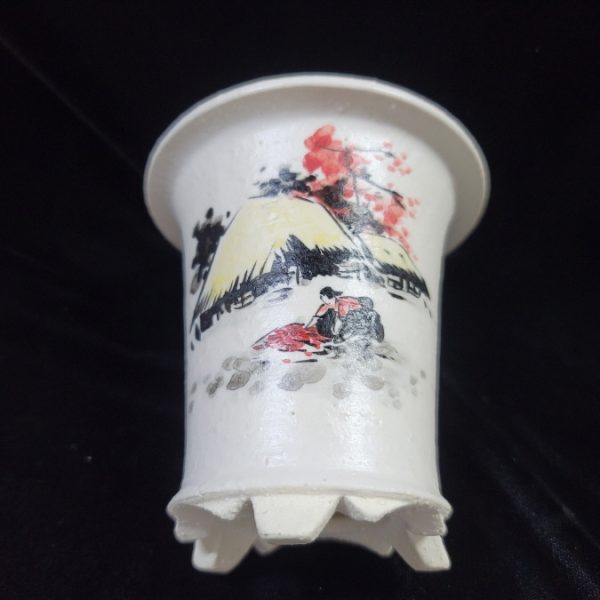 동천소 Raku pot 3.5"