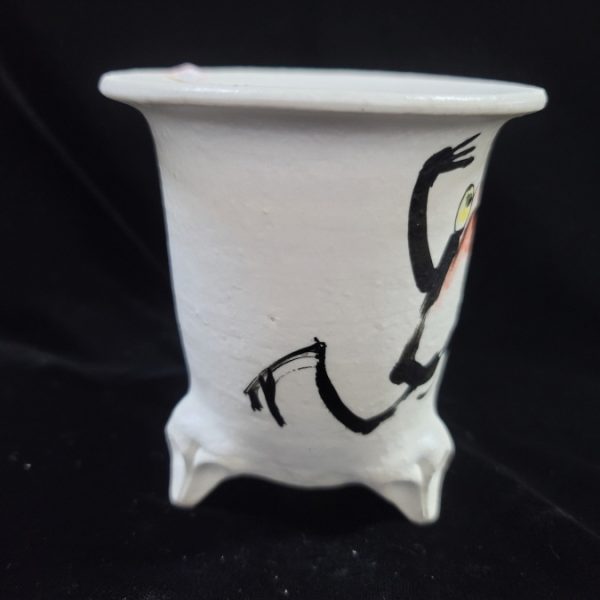 동천소 Raku pot 3.5"