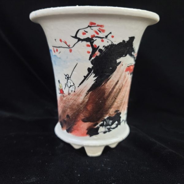 동천소 Raku pot 3.5"