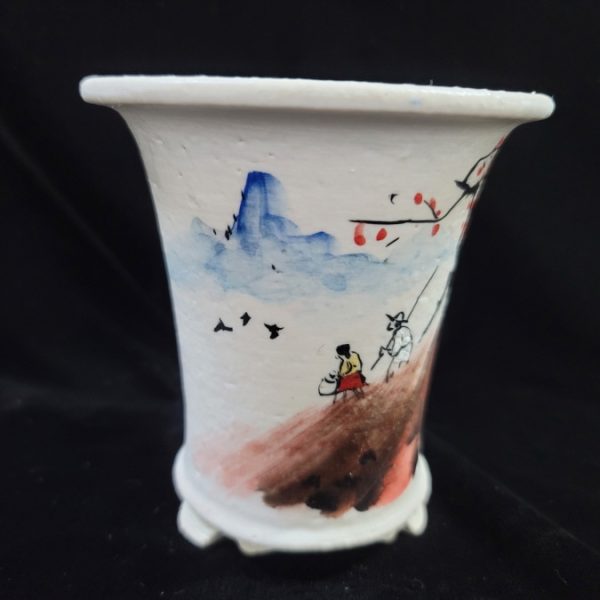 동천소 Raku pot 3.5"