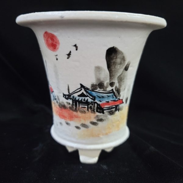 동천소 Raku pot 3.5"
