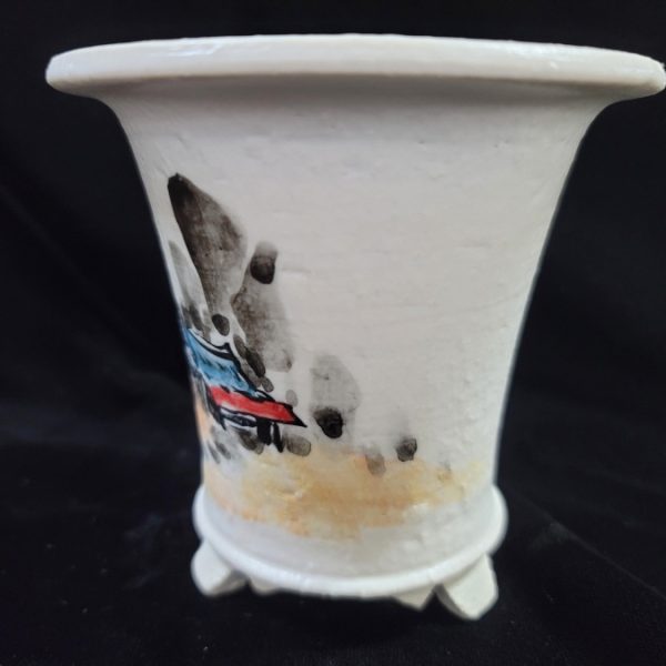 동천소 Raku pot 3.5"