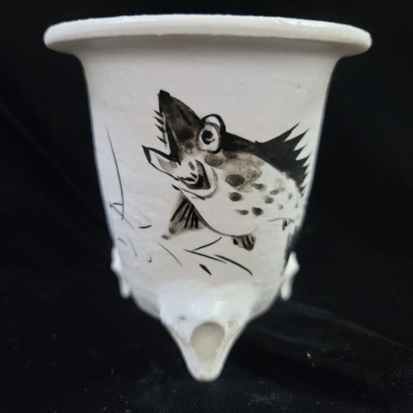 동천소 Raku pot 3.5"