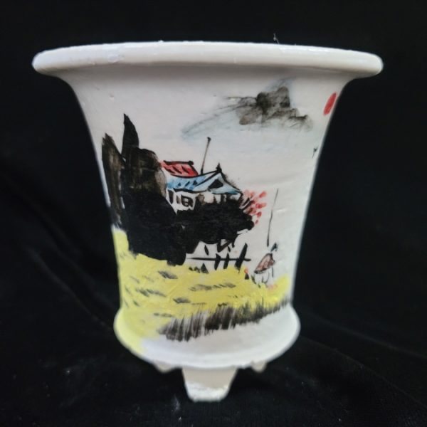 동천소 Raku pot 3.5"