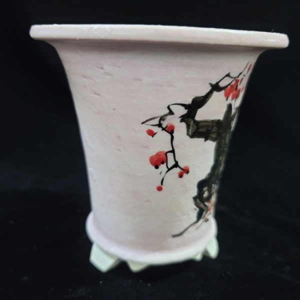 동천소 Raku pot 3.5"