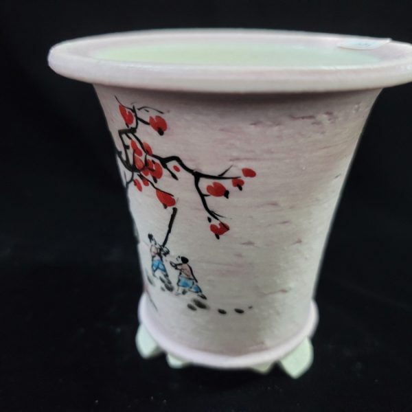 동천소 Raku pot 3.5"