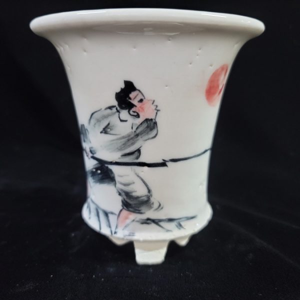 동천소 Raku pot 3.5"