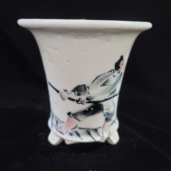 동천소 Raku pot 3.5"
