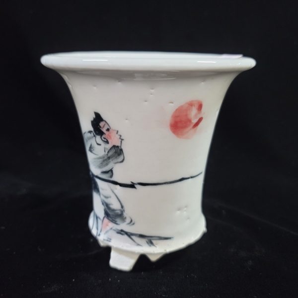 동천소 Raku pot 3.5"