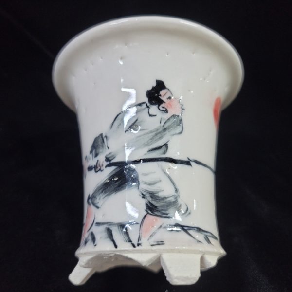 동천소 Raku pot 3.5"