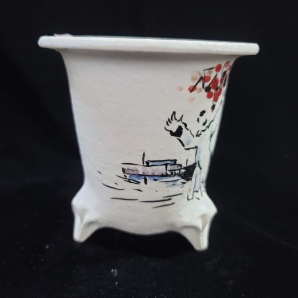 동천소 Raku pot 3.5"