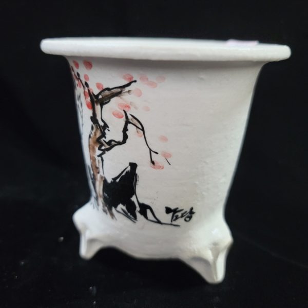 동천소 Raku pot 3.5"