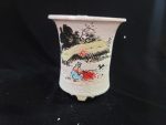 동천소 Raku pot 4"