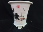 동천소 Raku pot 4"