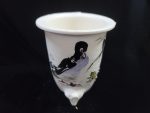 동천소 Raku pot 4"
