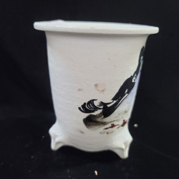 동천소 Raku pot 4"