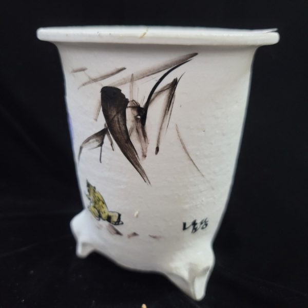 동천소 Raku pot 4"