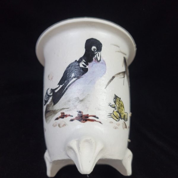 동천소 Raku pot 4"