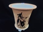 동천소 Raku pot 4"
