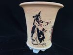 동천소 Raku pot 4"
