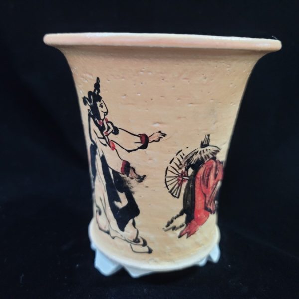 동천소 Raku pot 4"