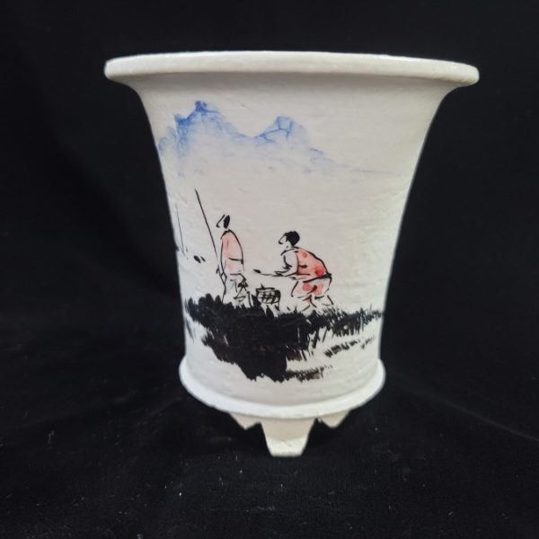 동천소 Raku pot 5"
