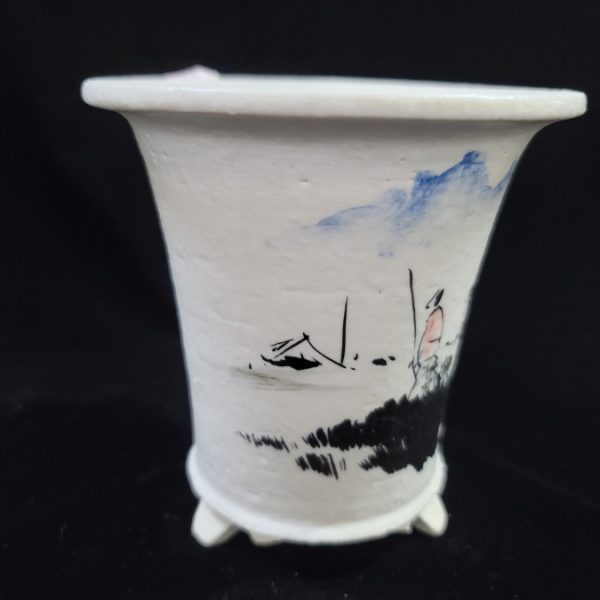 동천소 Raku pot 5"