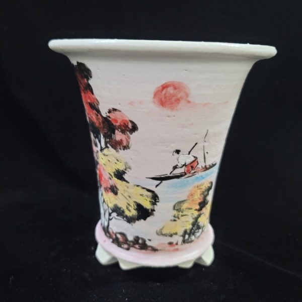 동천소 Raku pot 5"