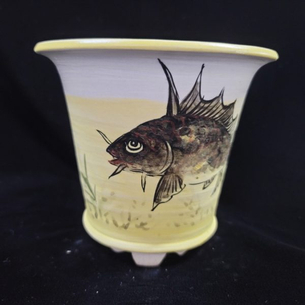 동천소 Raku pot 6"