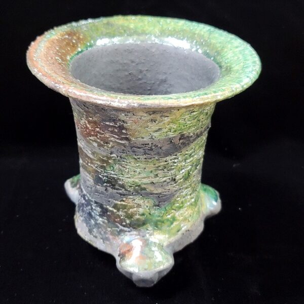 동천소 Raku pot 3"