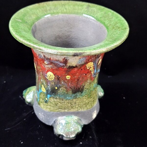 동천소 Raku pot 3"