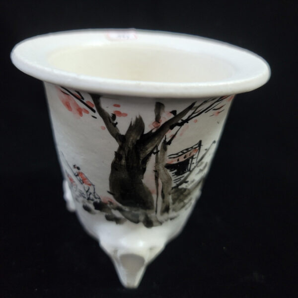 동천소 Raku pot 3.5"