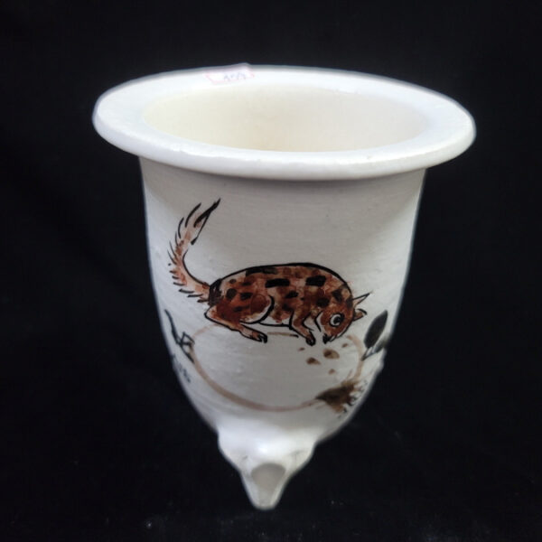 동천소 Raku pot 3.5"