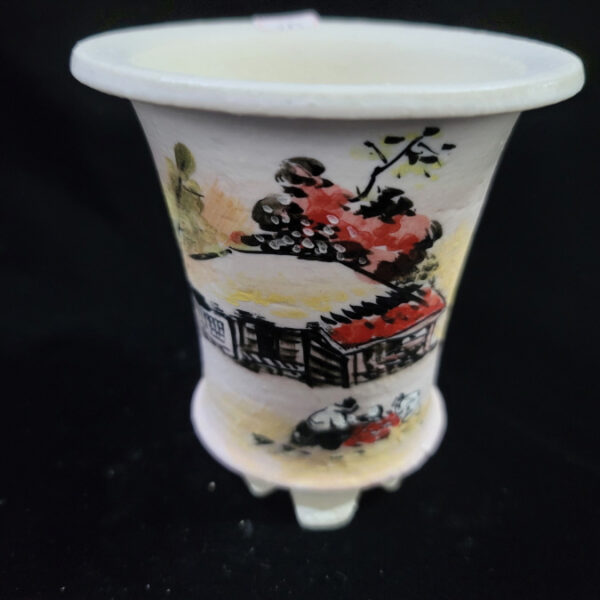 동천소 Raku pot 3.5"