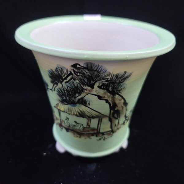 동천소 Raku pot 6"