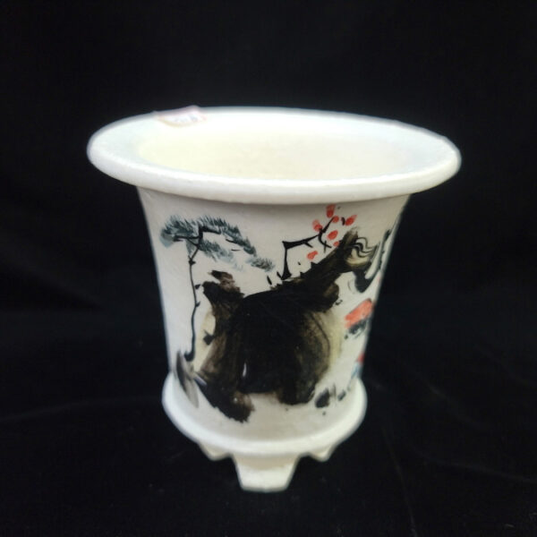 동천소 Raku pot 3"