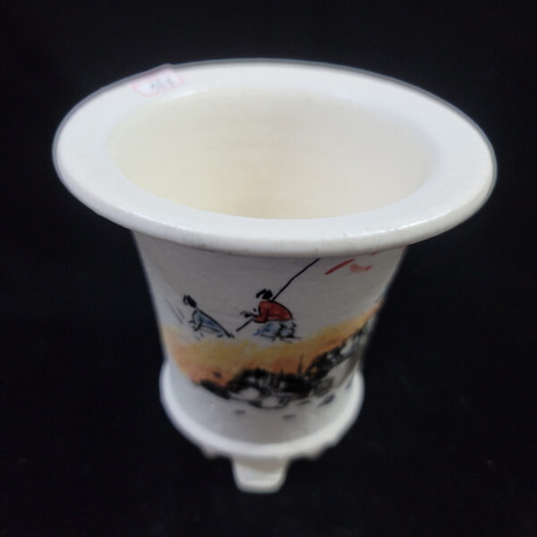 동천소 Raku pot 3.5"