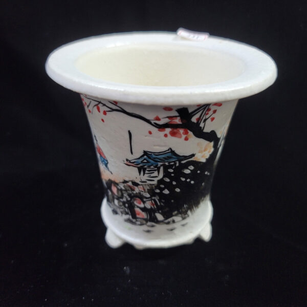 동천소 Raku pot 3.5"