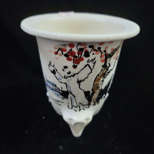 동천소 Raku pot 3.5"