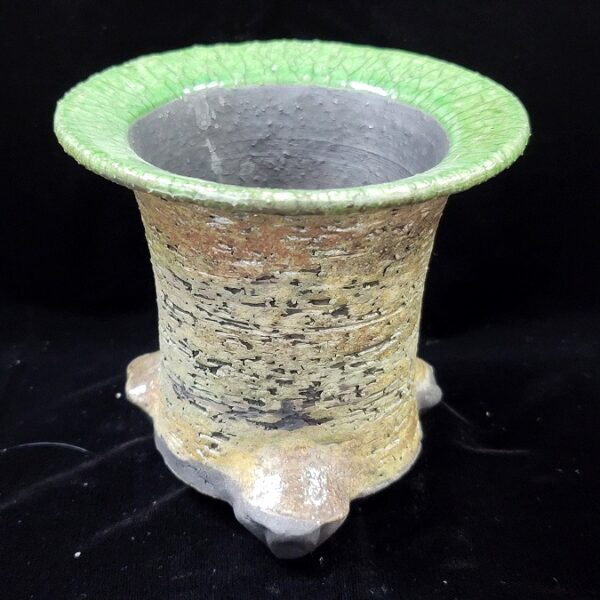 동천소 Raku pot 3.5"