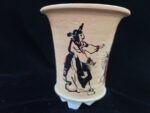 동천소 Raku pot 4"