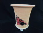 동천소 Raku pot 4"